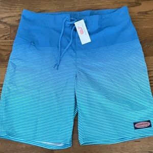 NWT Vineyard Vines Blue Gradient Board Shorts Swimwear